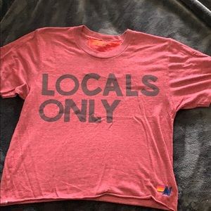 Aviator Nation locals  only tee